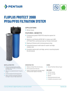 Pentair FLOPLUS Protect - PFAS/PFOS filter